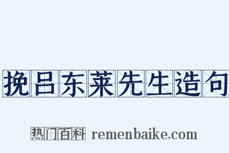 挽吕东莱先生造句是什么意思的图片